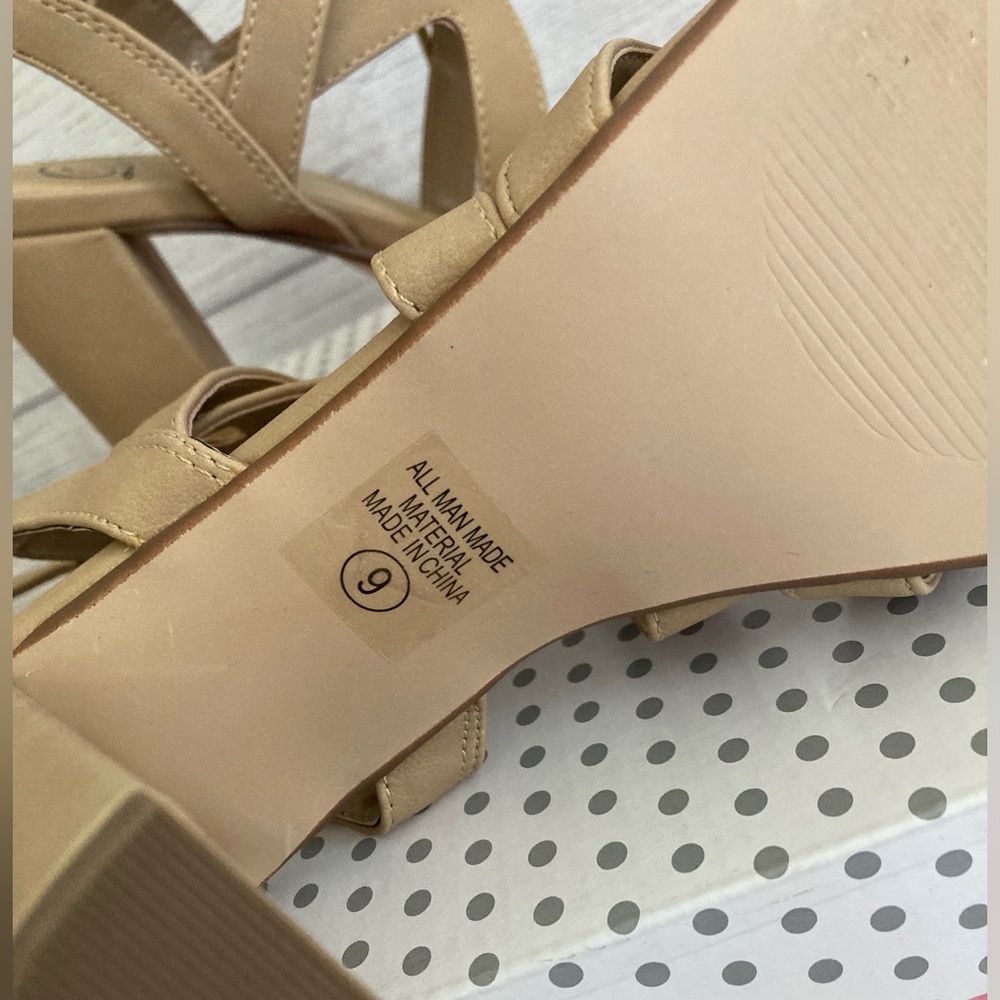 My Delicious Shoes | Mazie- H Lace Up Open Toe High Heels - Picture 9 of 11
